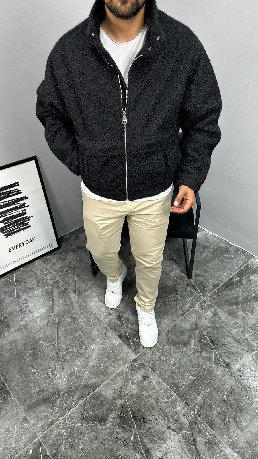 Sakallı Kaşe Ceket