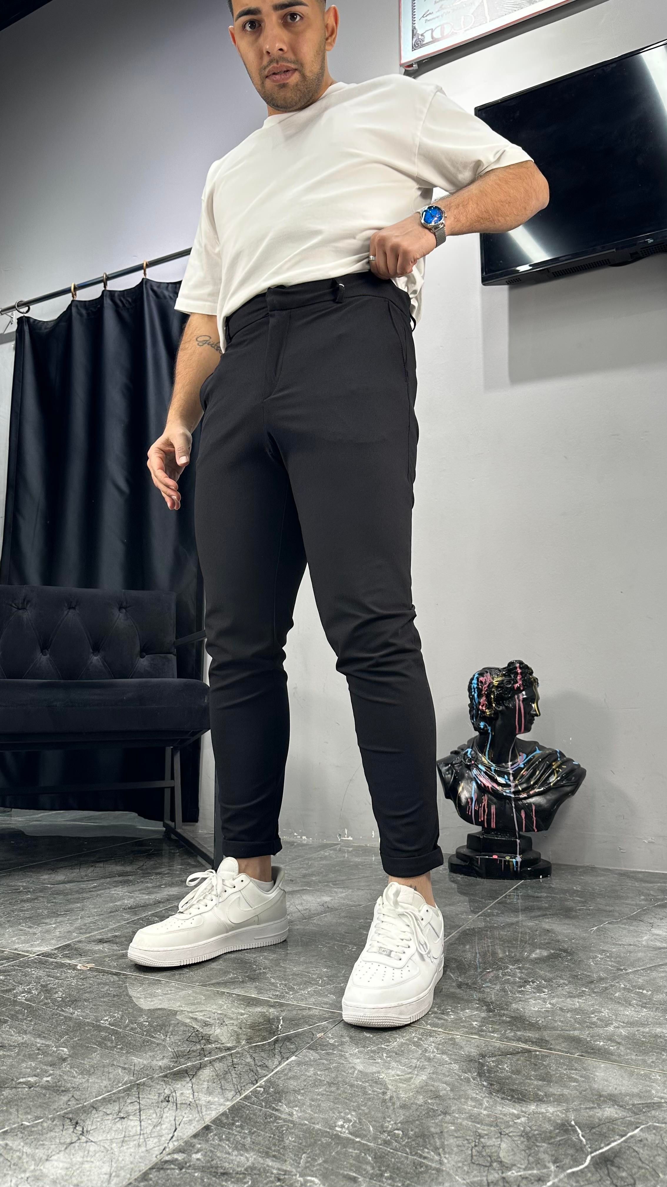 Duble Paça Kumaş Pantolon