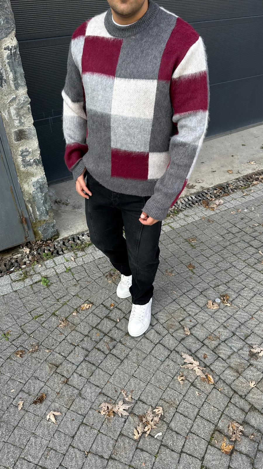 Parça Desen Triko Kazak