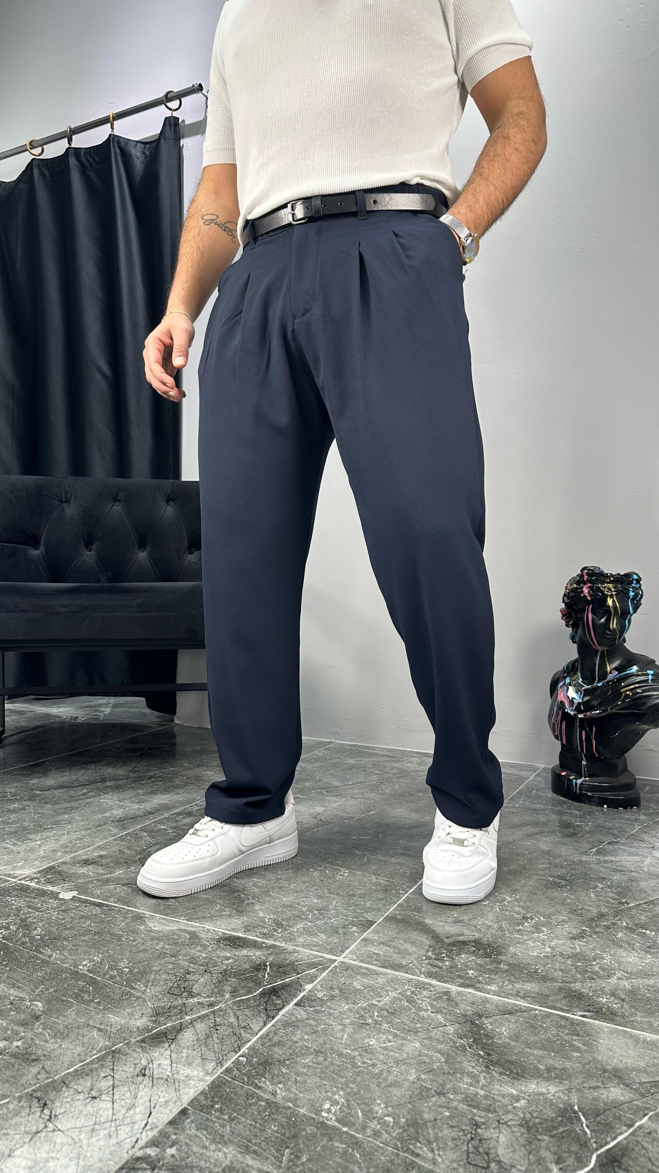 Kemerli Premium Kumaş Pantolon
