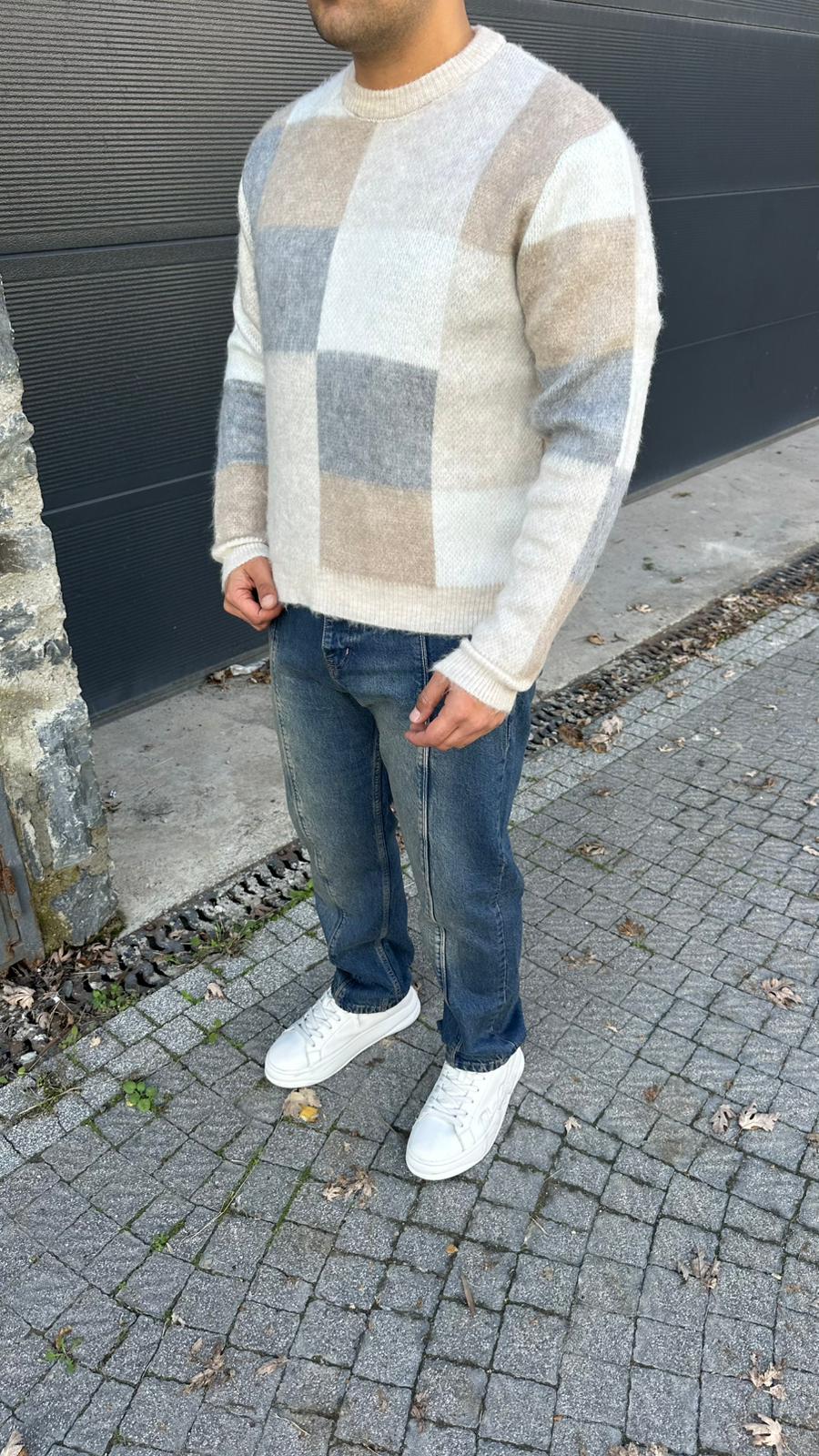 Parça Desen Triko Kazak