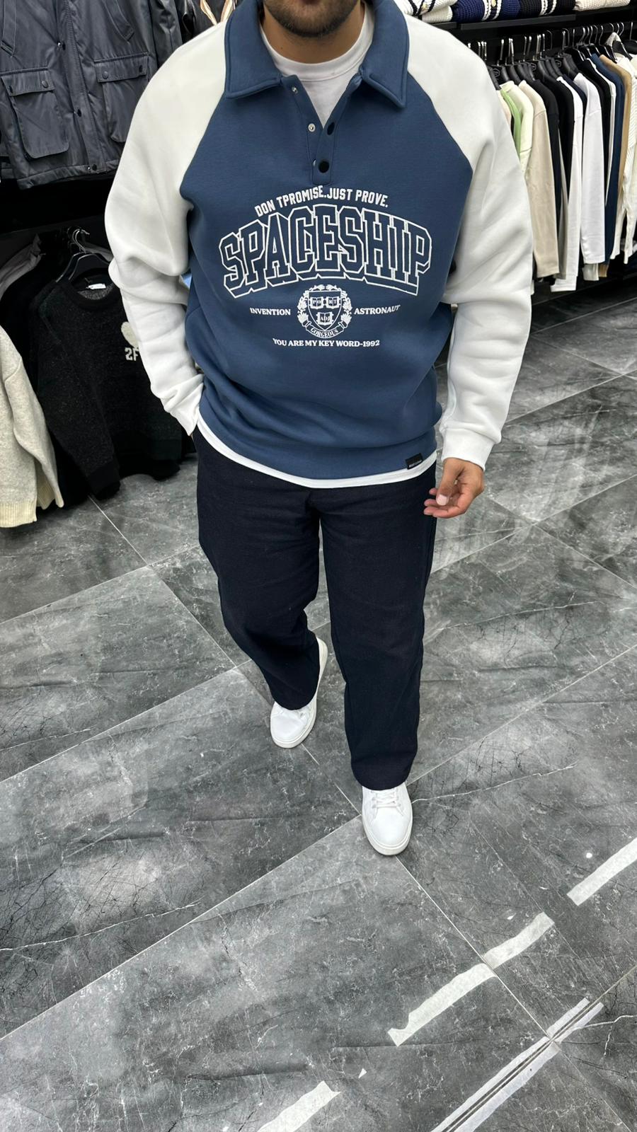 SpaceShip Şardonlu Sweat