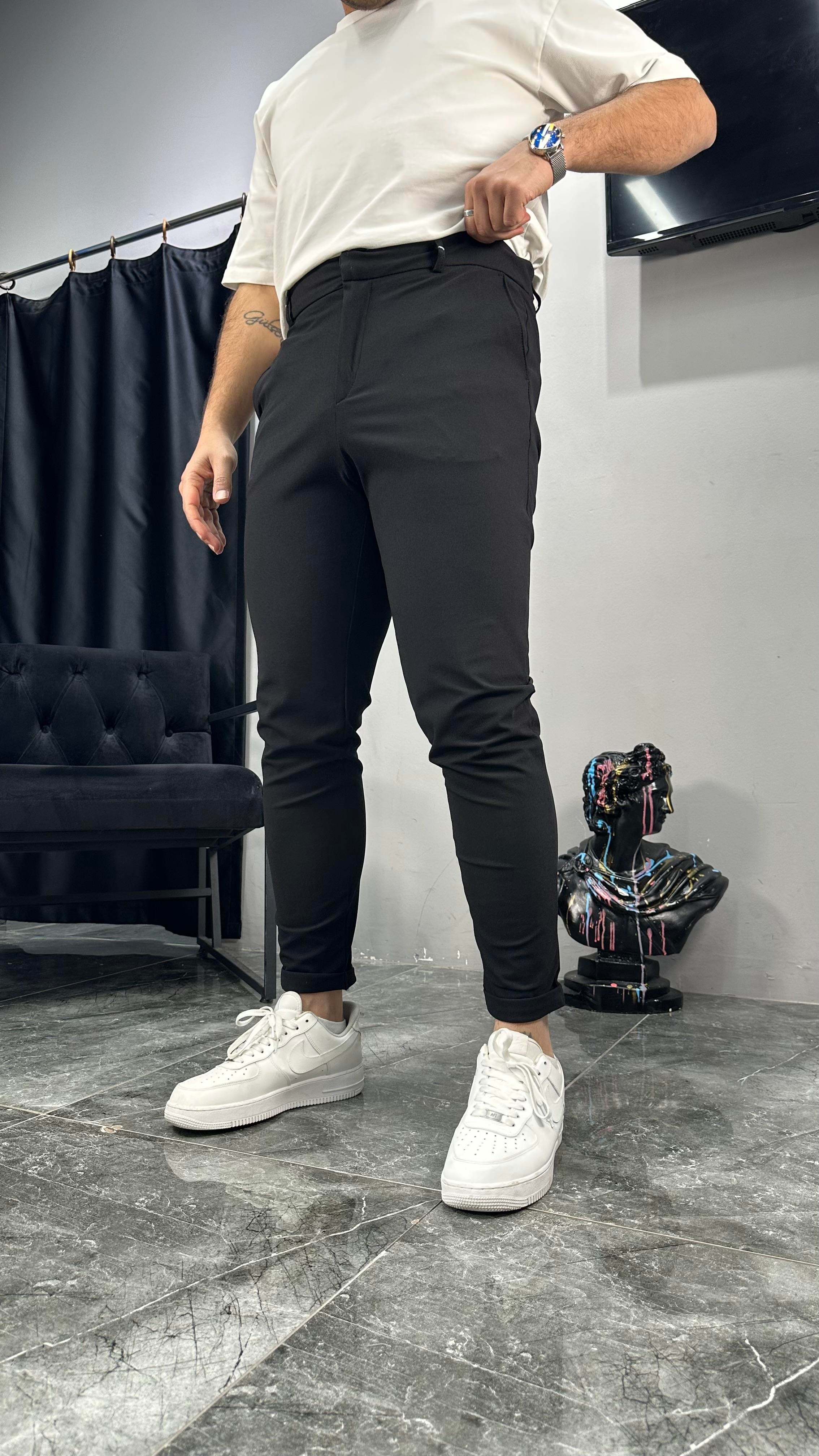 Duble Paça Kumaş Pantolon