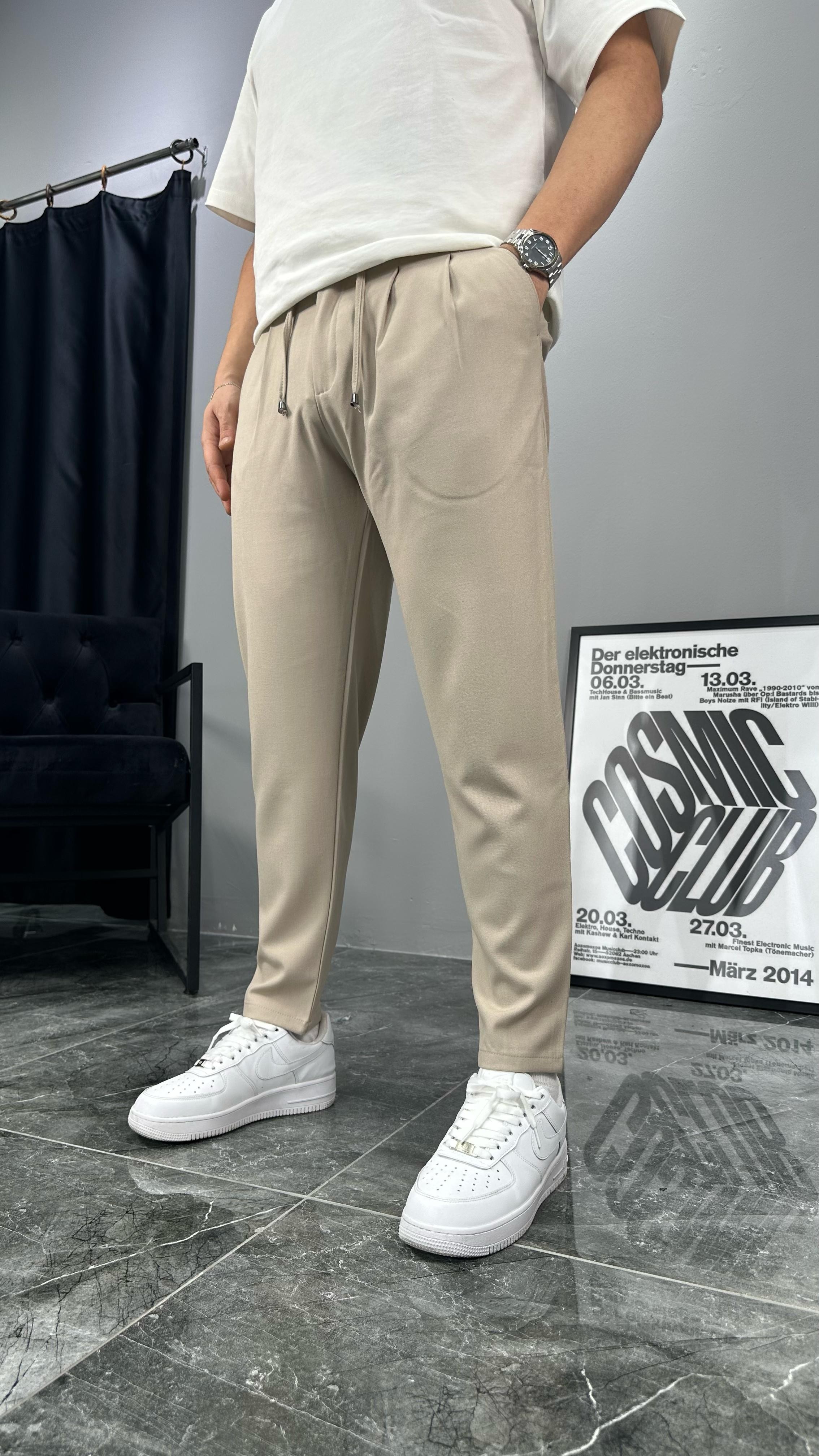 Pileli Boyfriend Jogger