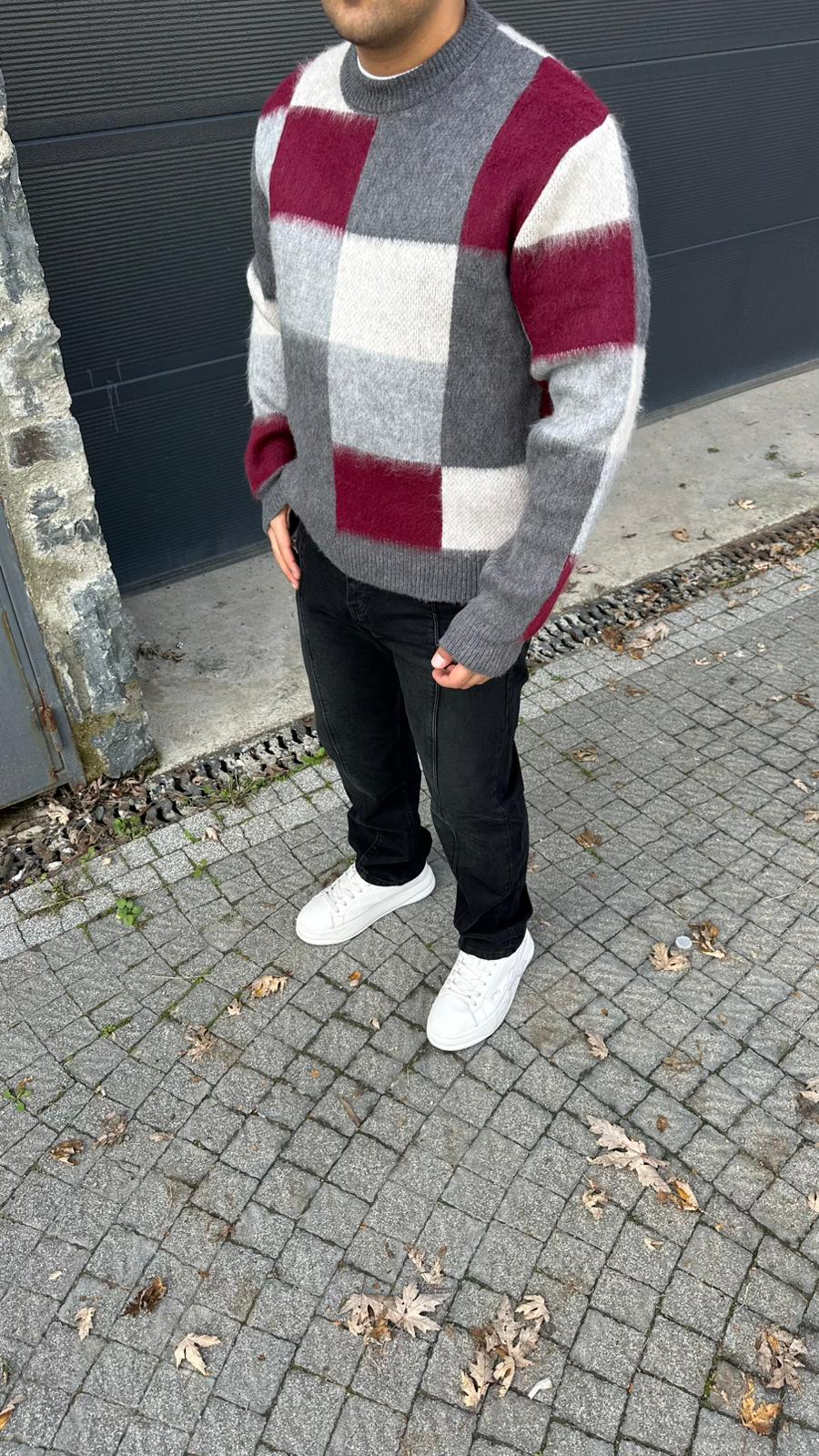 Parça Desen Triko Kazak