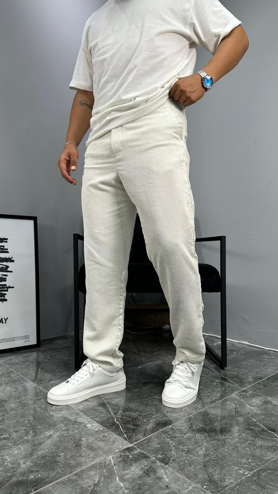 Regular Kadife Pantolon