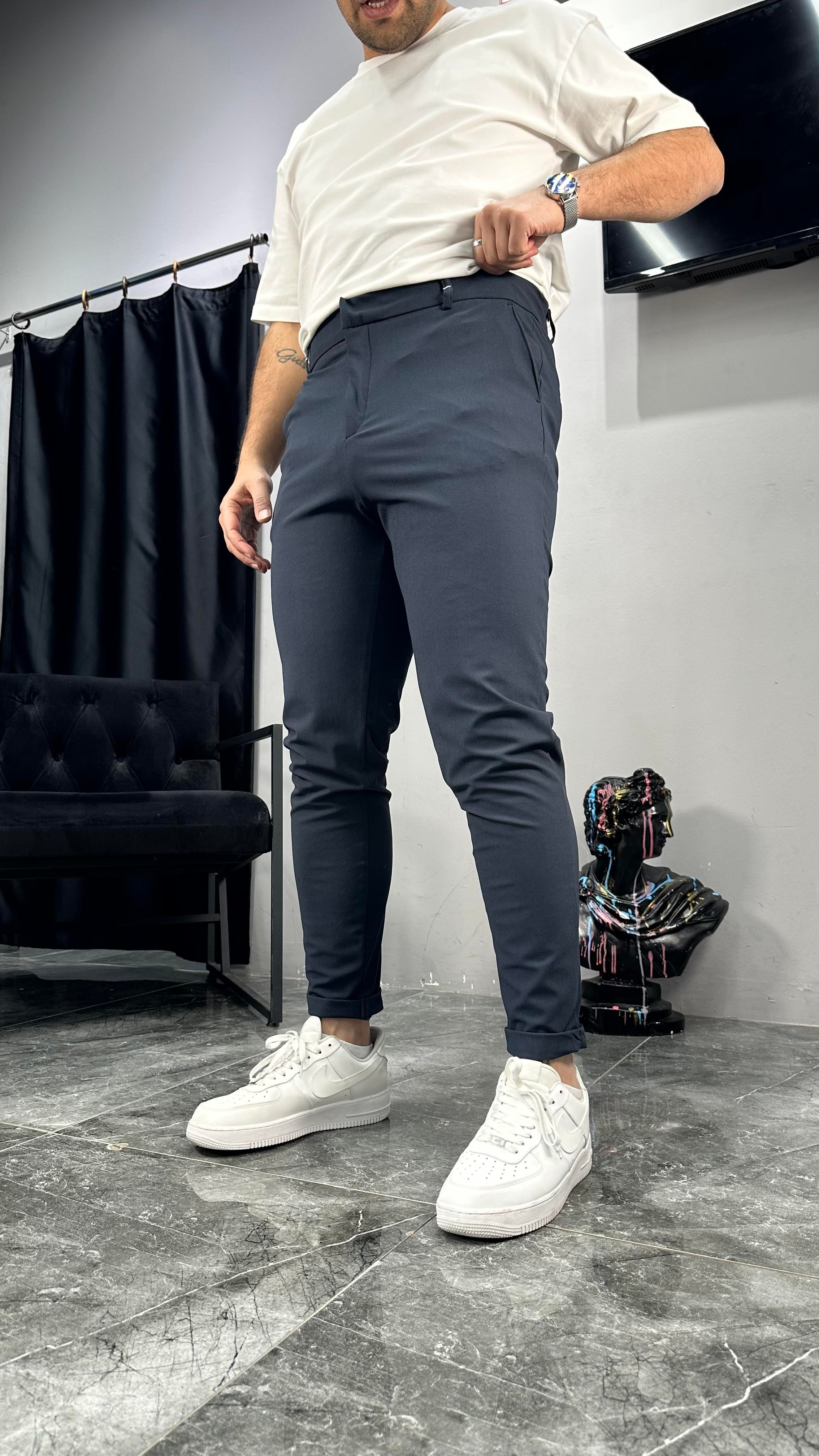 Duble Paça Kumaş Pantolon