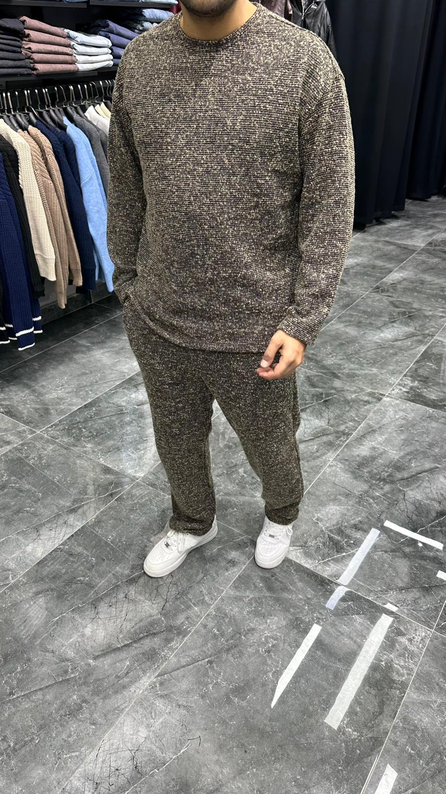 Kışlık Benekli Takım Krem