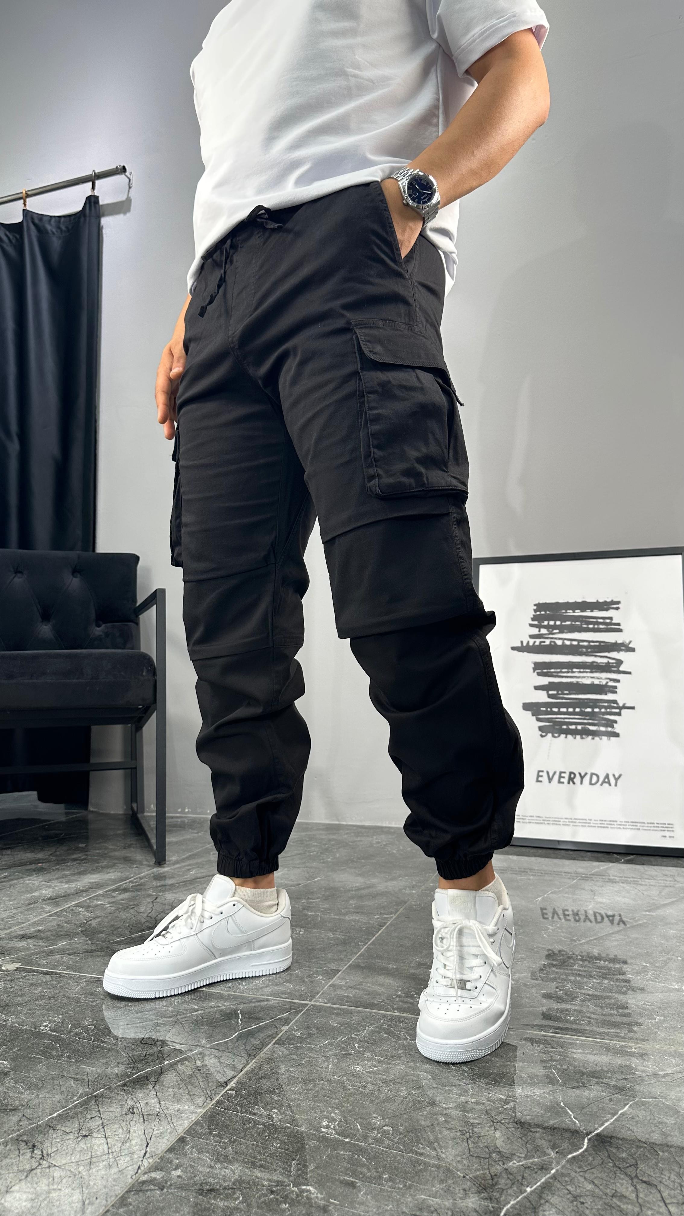 Pileli Kargo Cep Jogger
