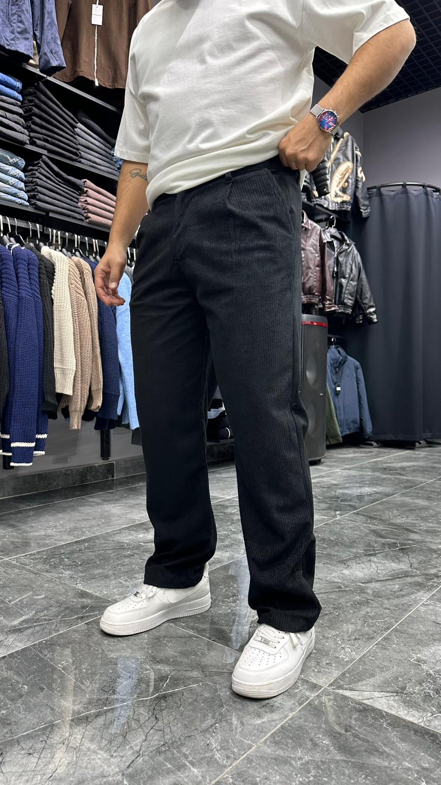 Kışlık Kadife Pantolon Siyah