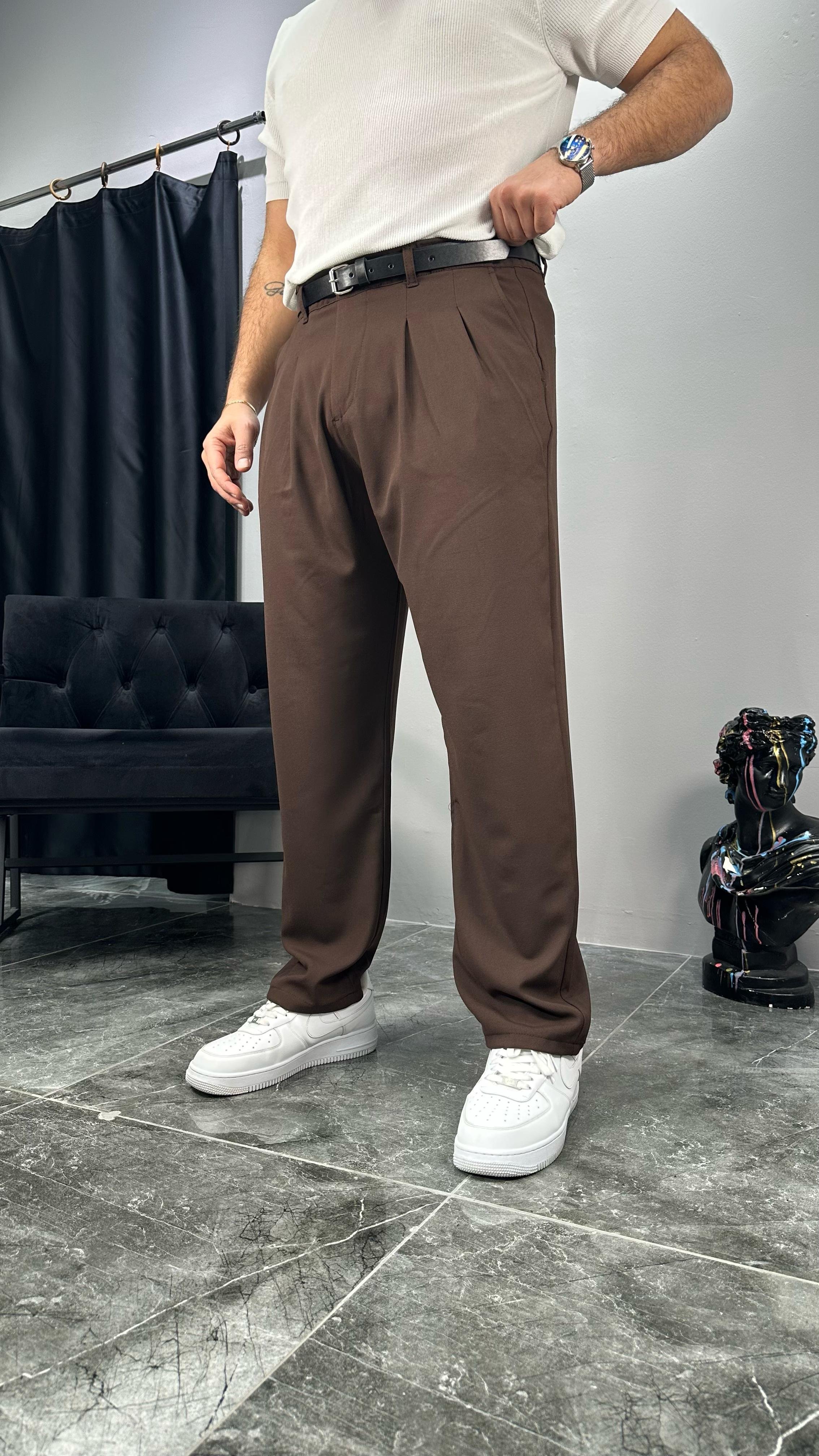 Kemerli Premium Kumaş Pantolon