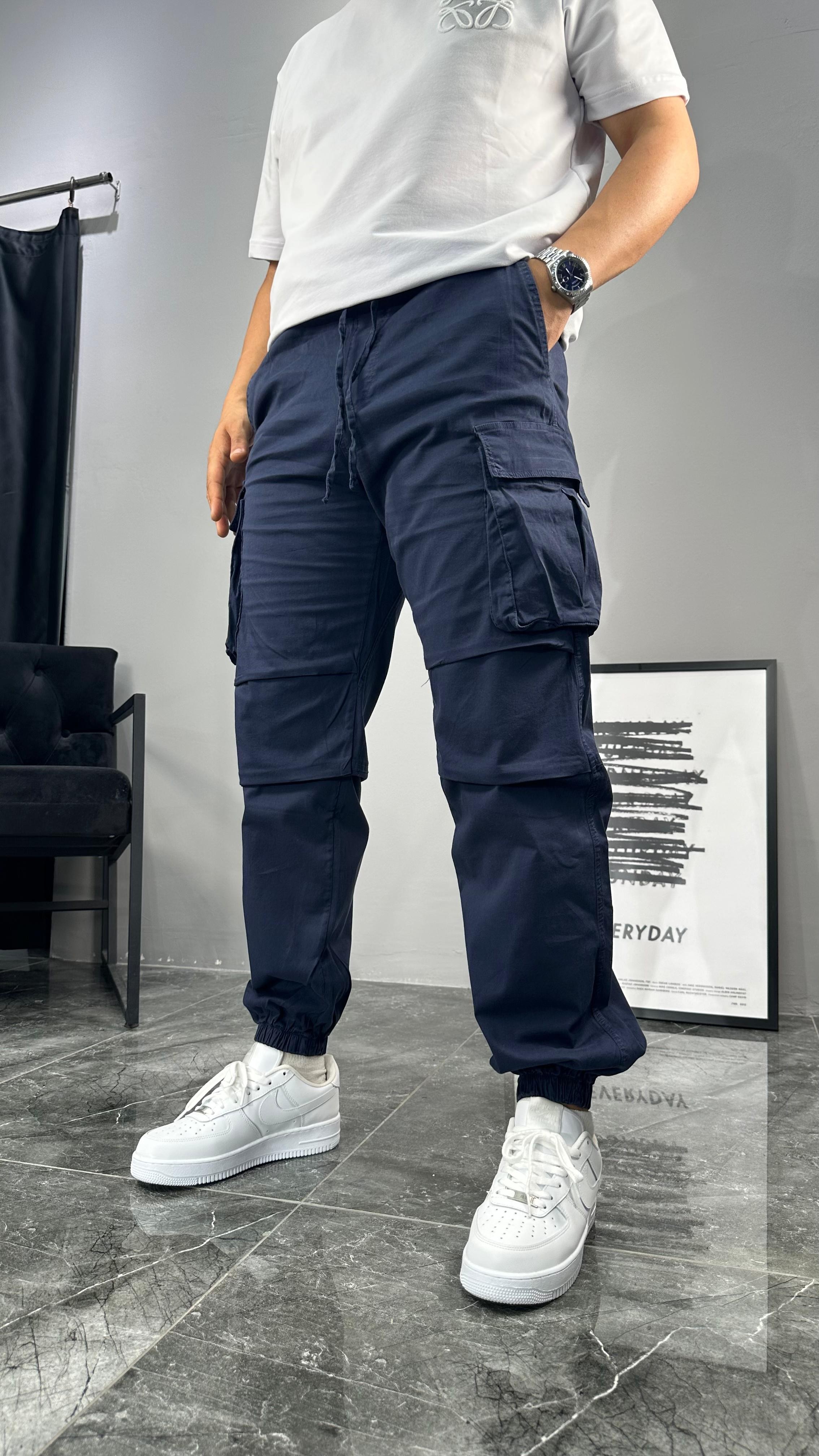 Pileli Kargo Cep Jogger