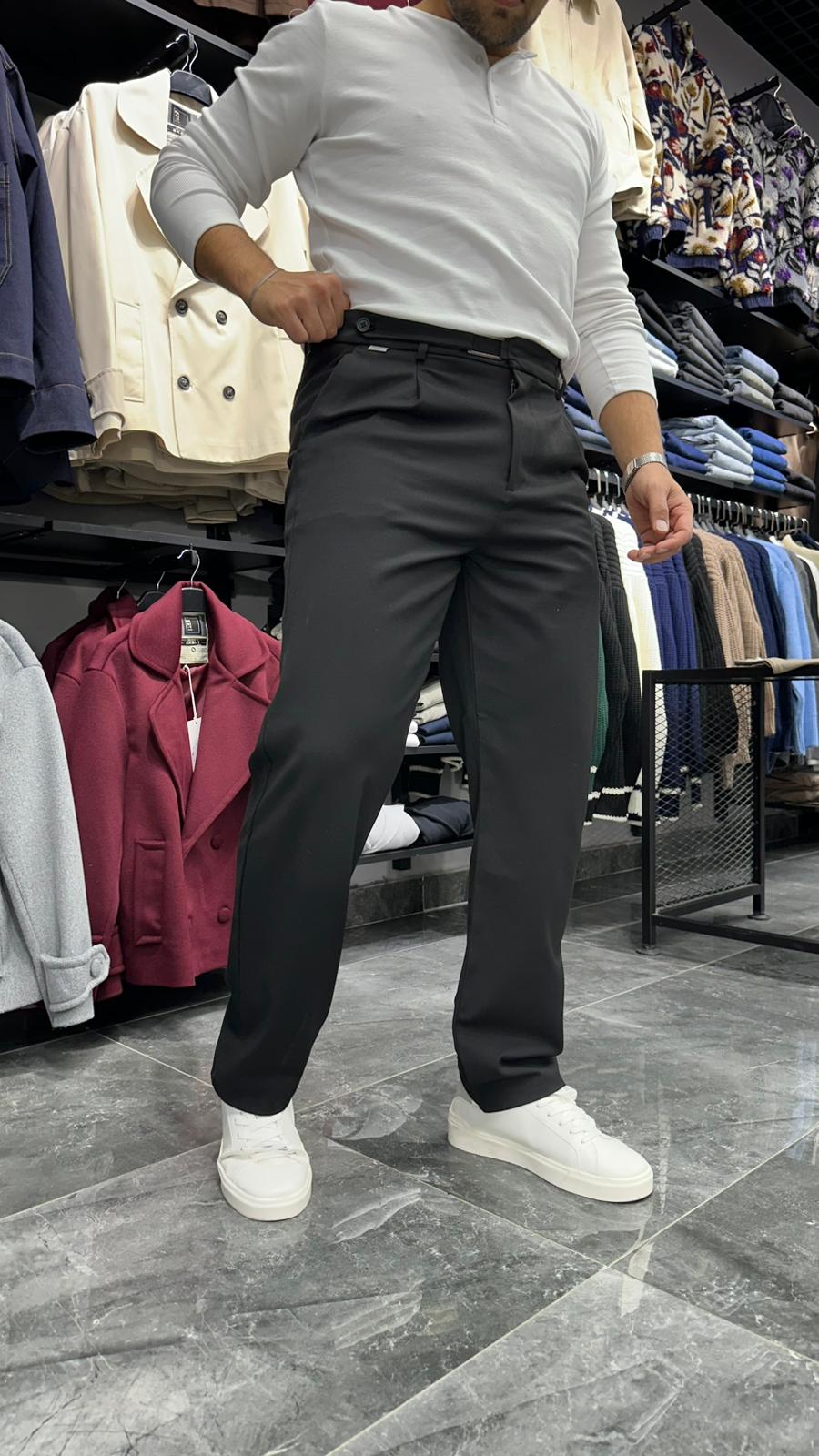 Kemerli Baggy Pantolon