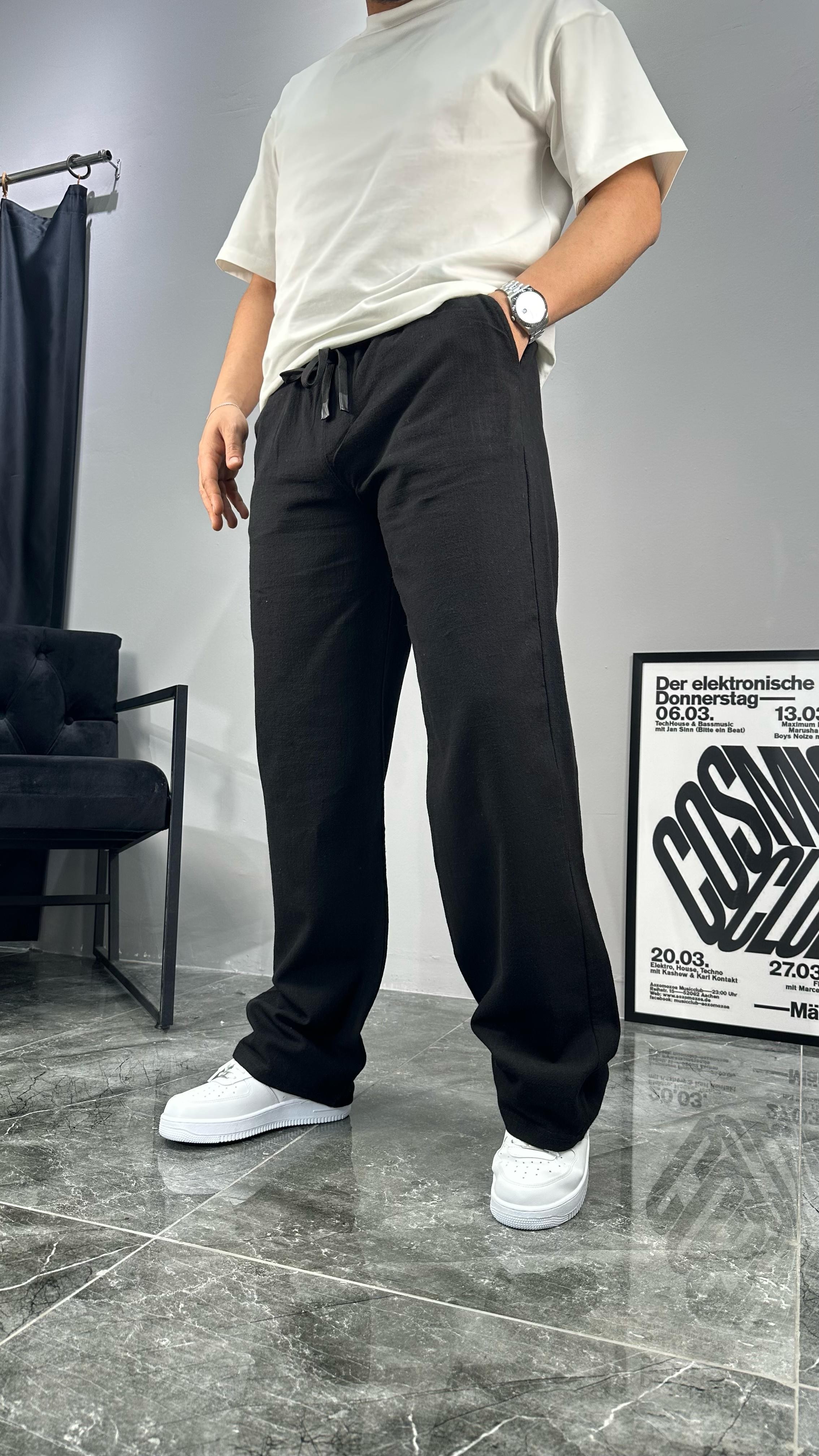 Rahat Kalıp Keten Jogger
