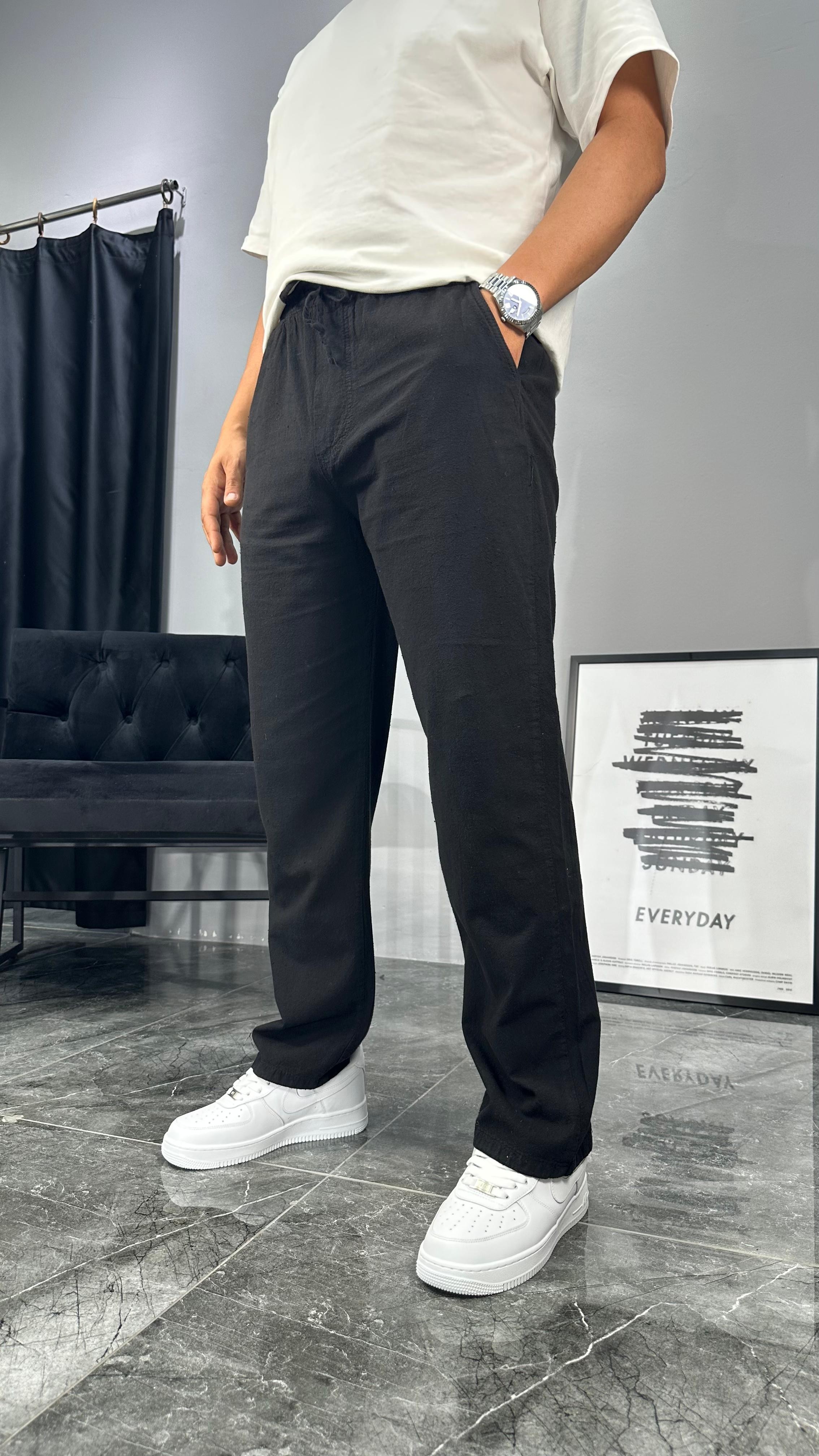 Comfort Fit Keten Pantolon 