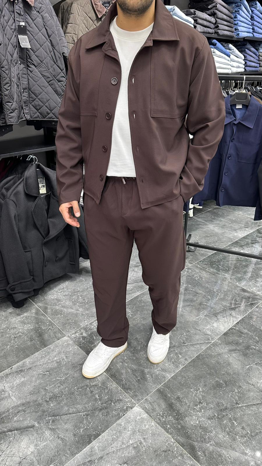 Old Money Culture Ceket Takım Kahve