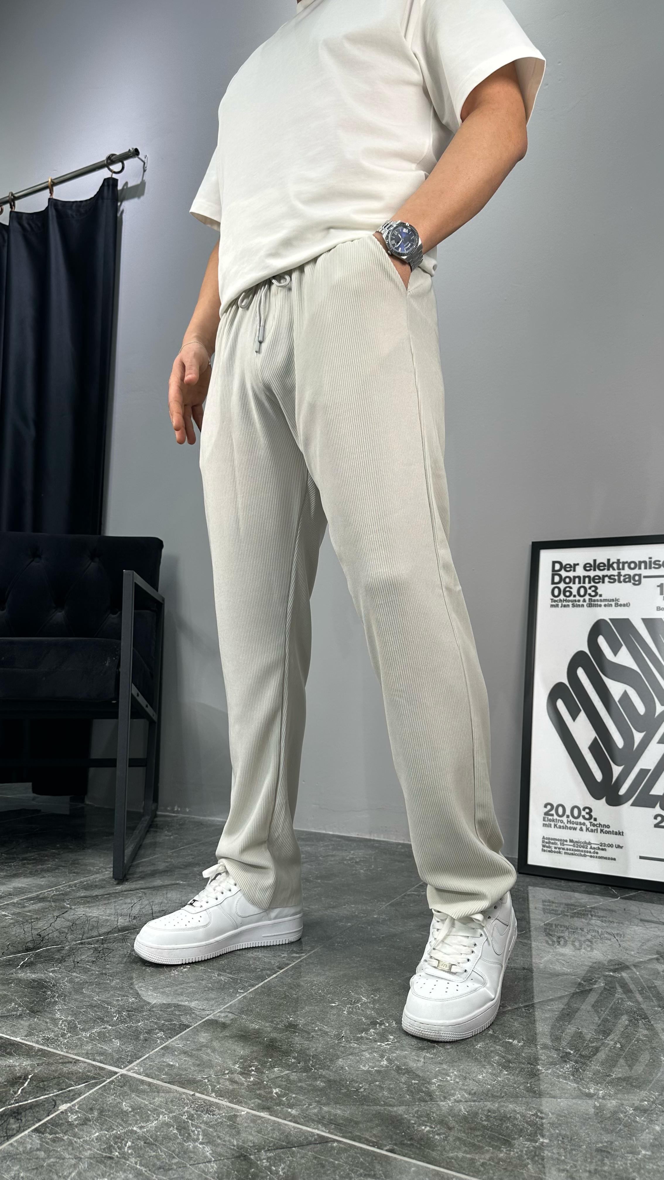 İnce Fitilli Regular Jogger