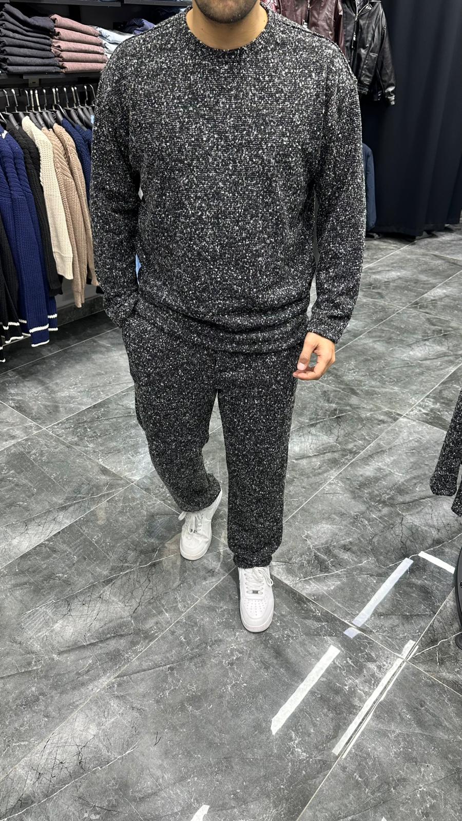 Kışlık Benekli Takım Gri