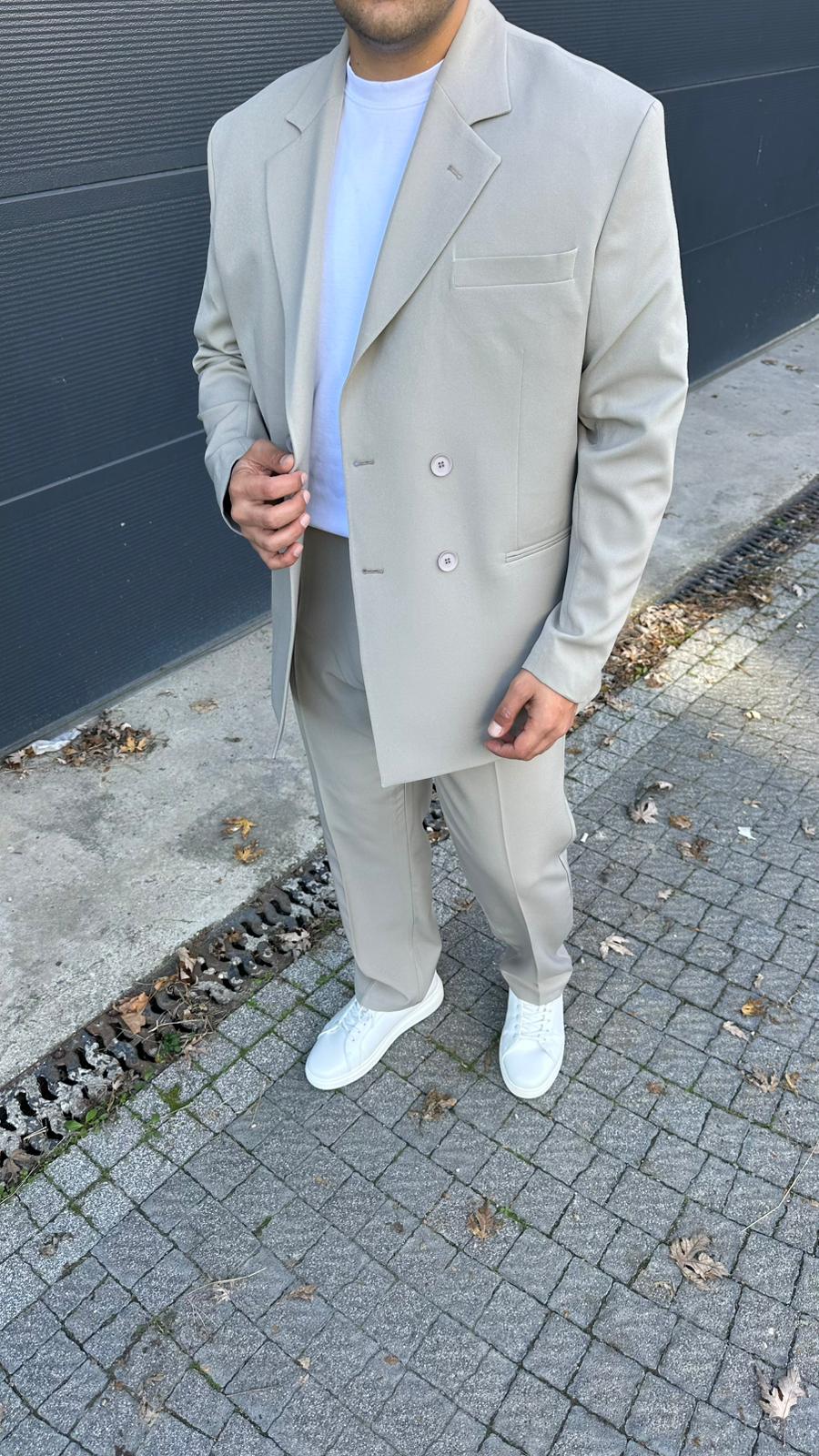 Kruvaze Rahat Kalıp Takım Elbise