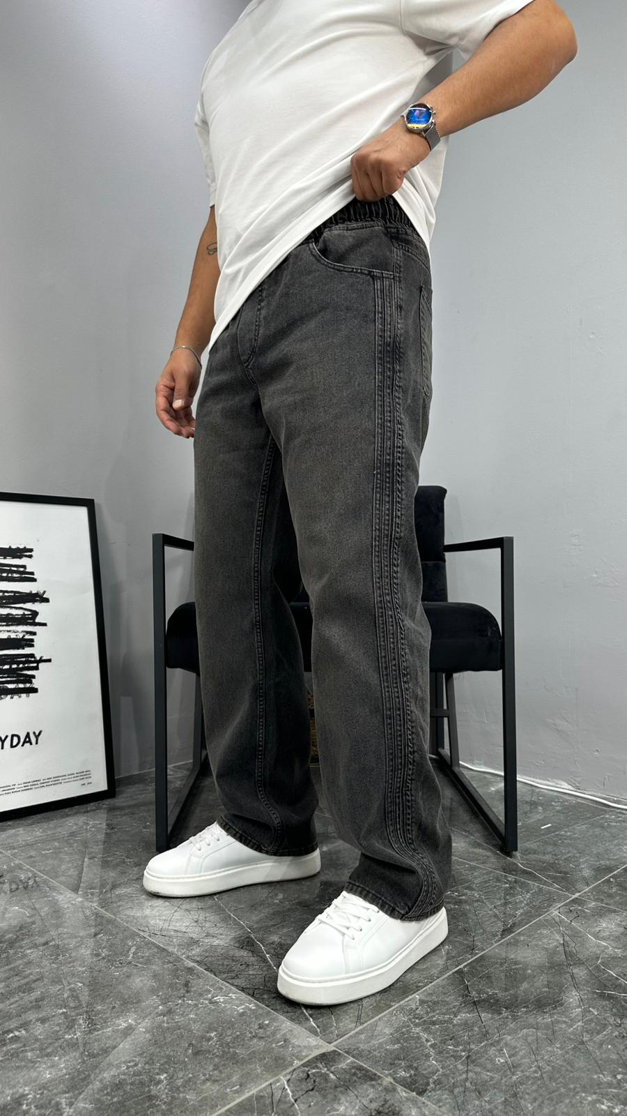 Yan Şerit Denim Jogger