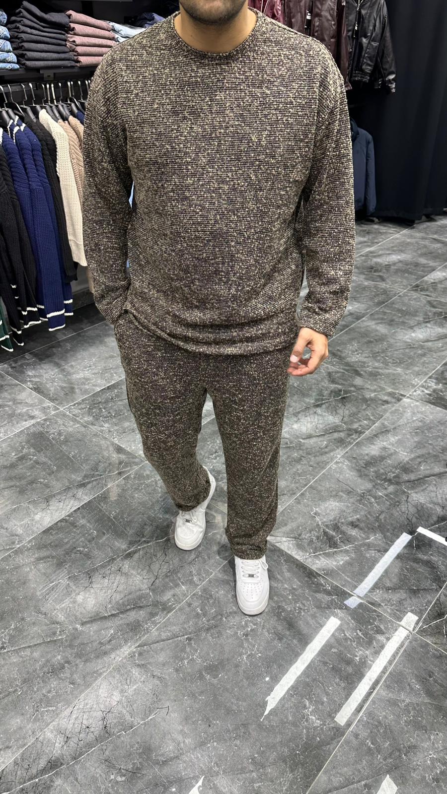 Kışlık Benekli Takım Krem