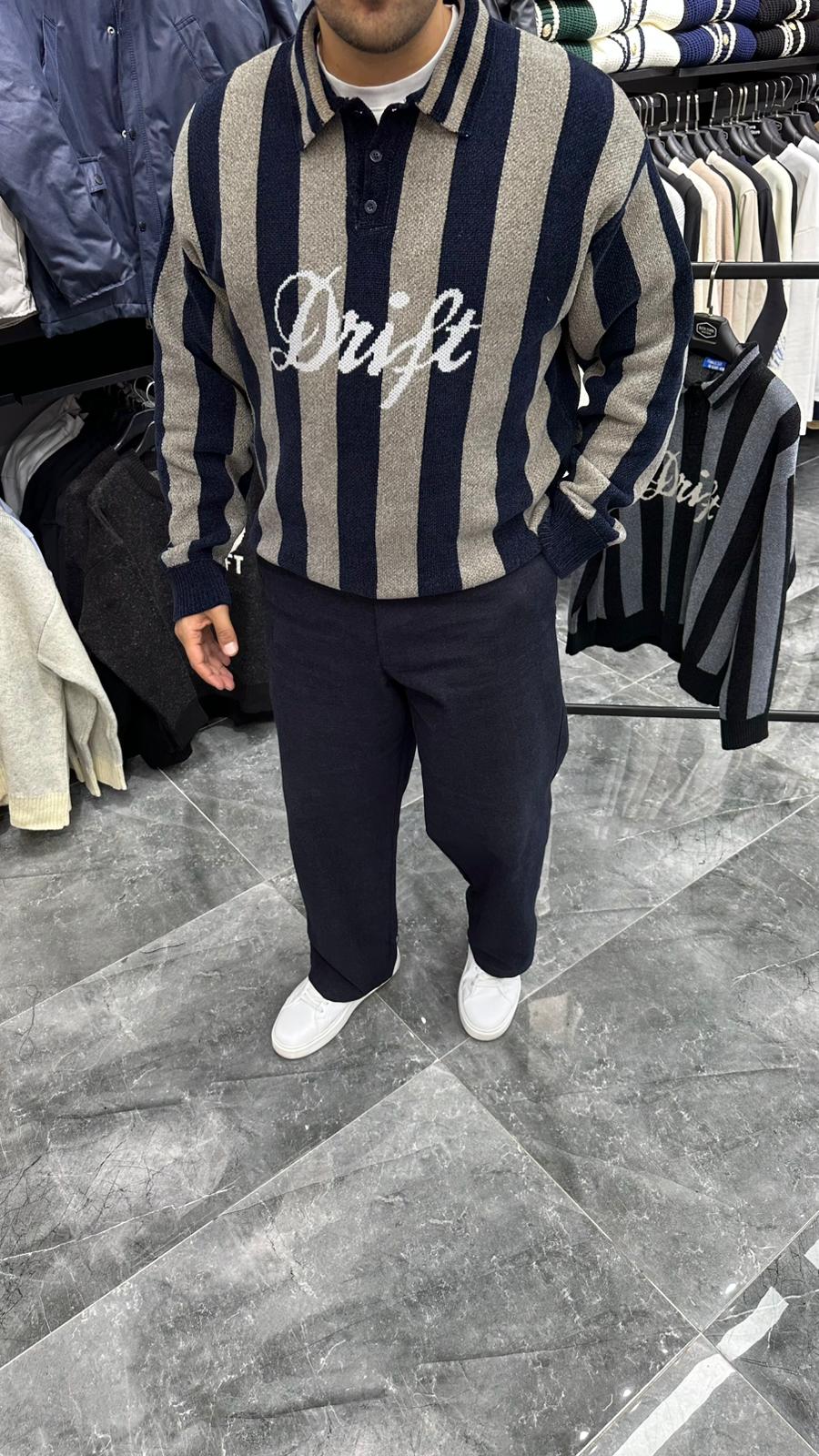 Dokulu Polo Sweatshirt Krem