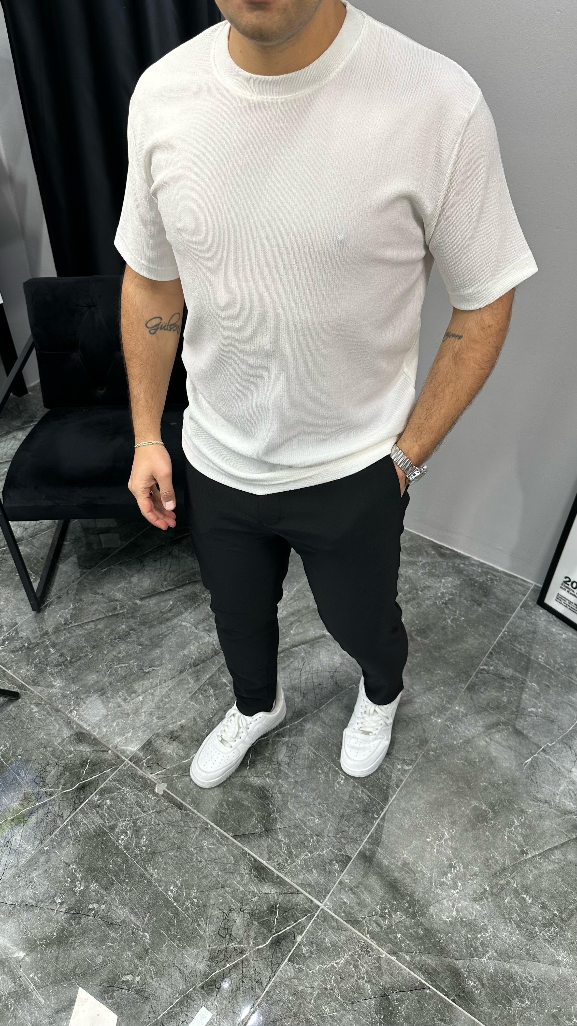 İnce Fitilli Tshirt