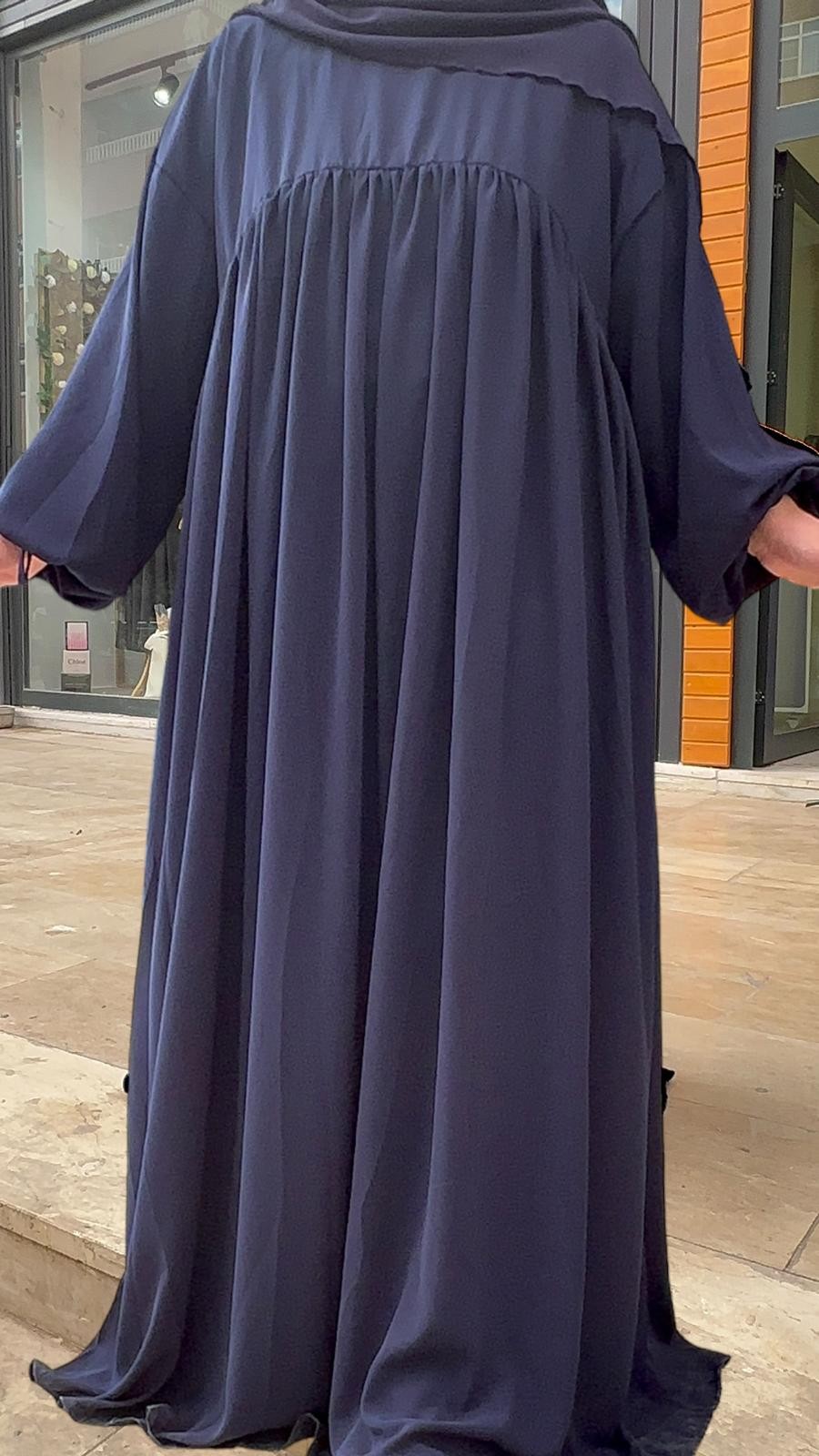 LACİVERT AİŞE ABAYA