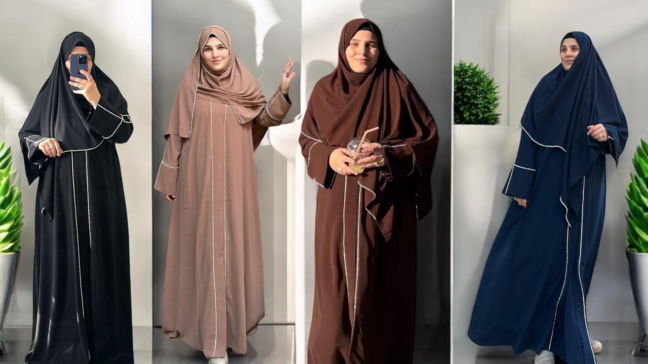 TAŞLI ACI KAHVE ABAYA