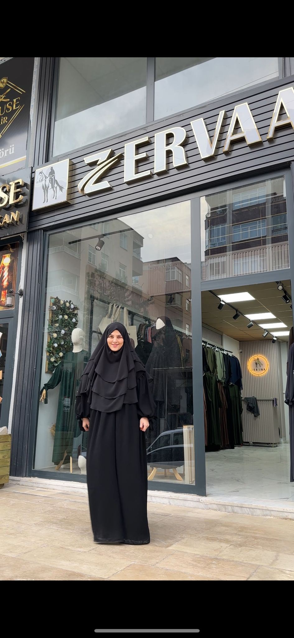 SİYAH ELİF ABAYA