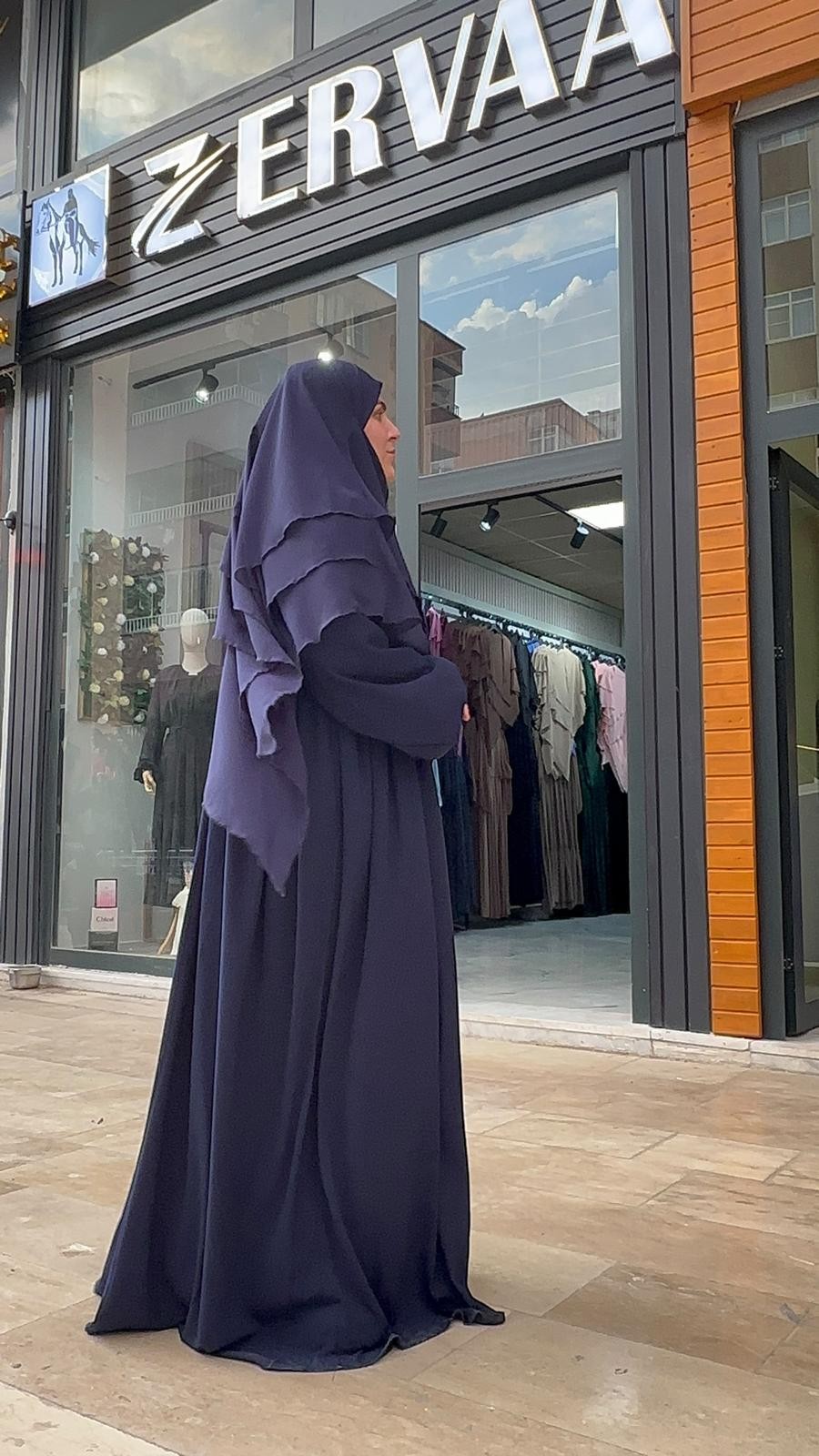 LACİVERT AİŞE ABAYA