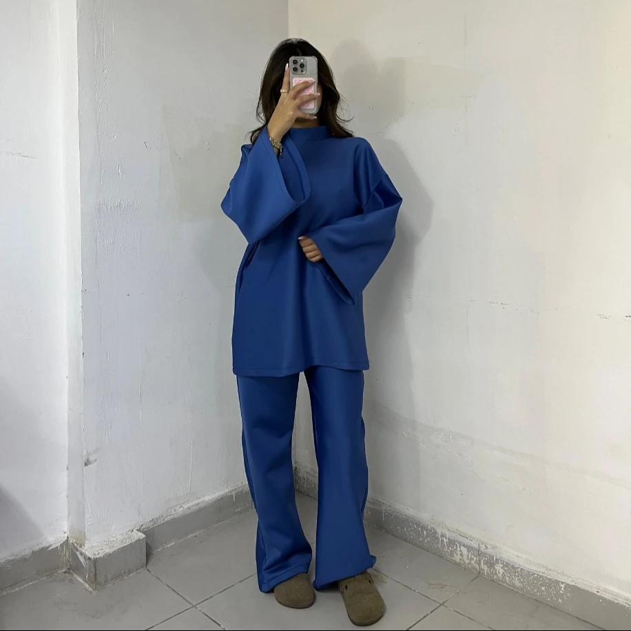 Basic tunik takım - Mavi