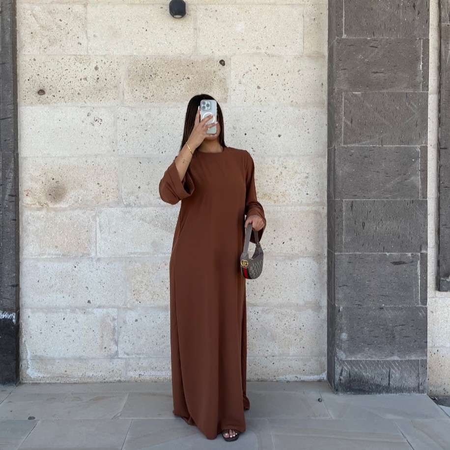 Basic Rana dress - Kahve