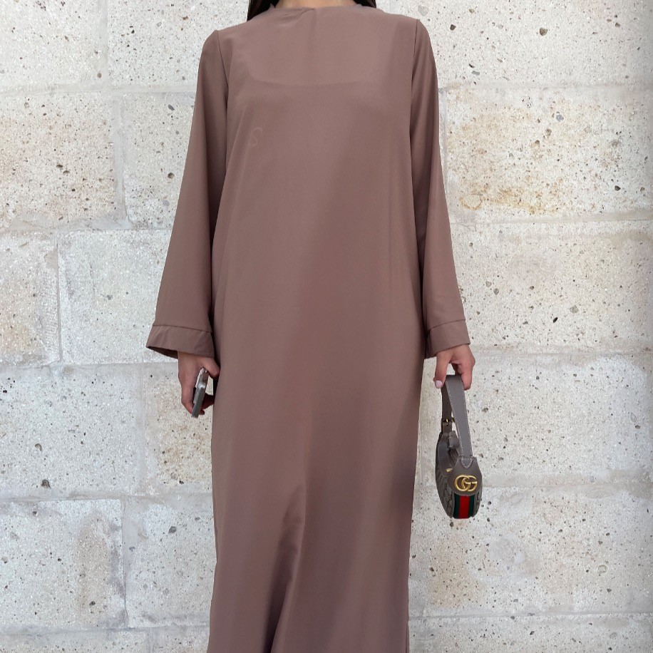 Basic Rana dress - Sütlü kahve
