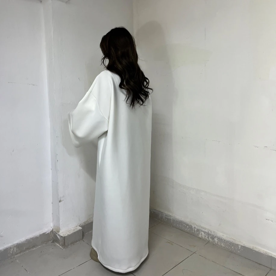 Basic elbise - Beyaz