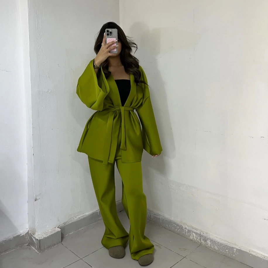 Basic kimono takım - Fıstık yeşili