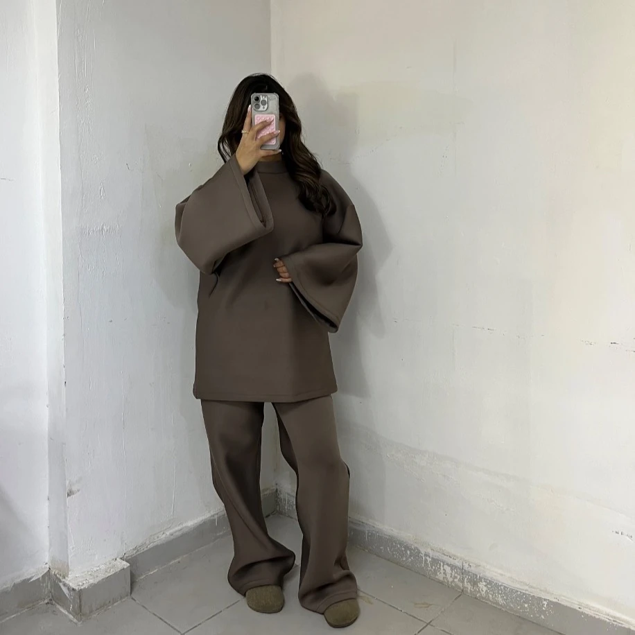 Basic tunik takım - Vizon