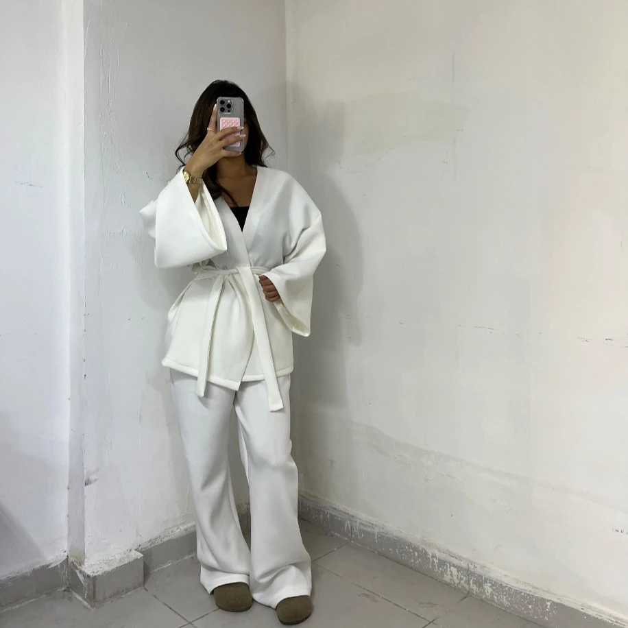 Basic kimono takım - Beyaz