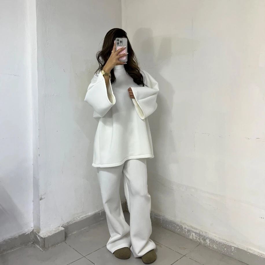 Basic tunik takım - Beyaz