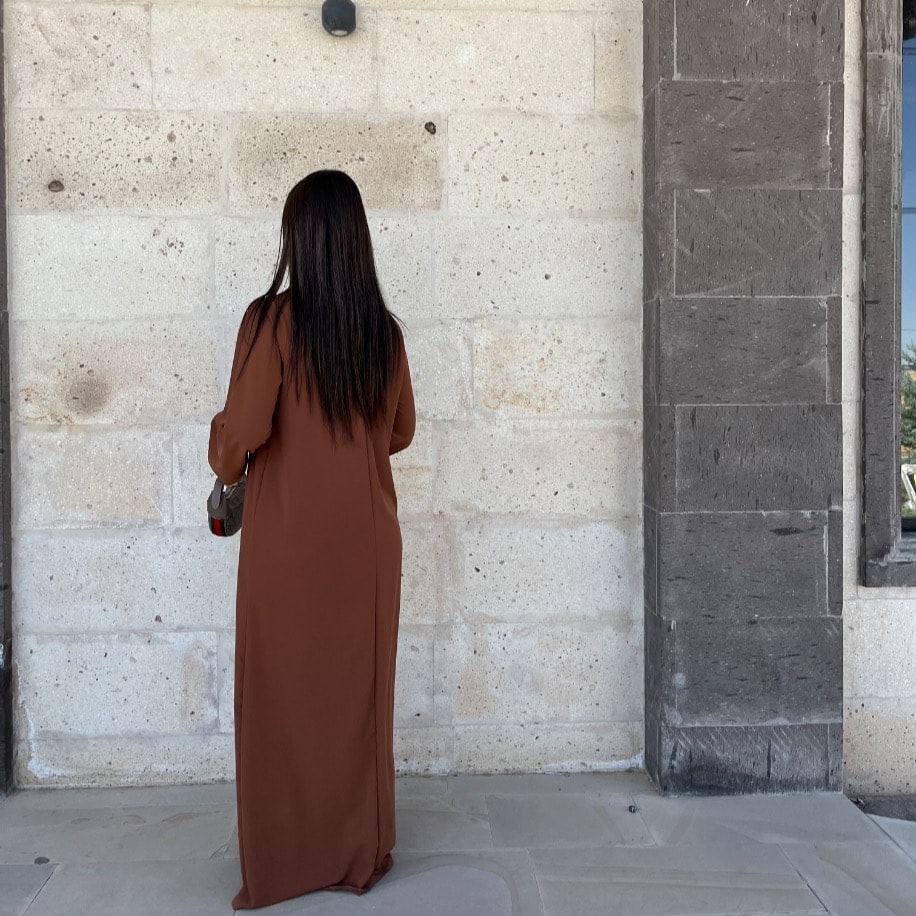 Basic Rana dress - Kahve
