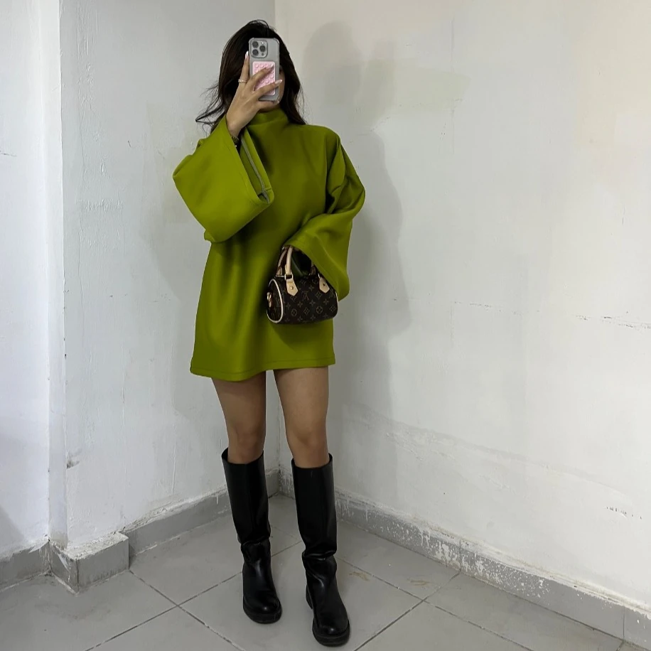 Basic tunik - Fıstık yeşili