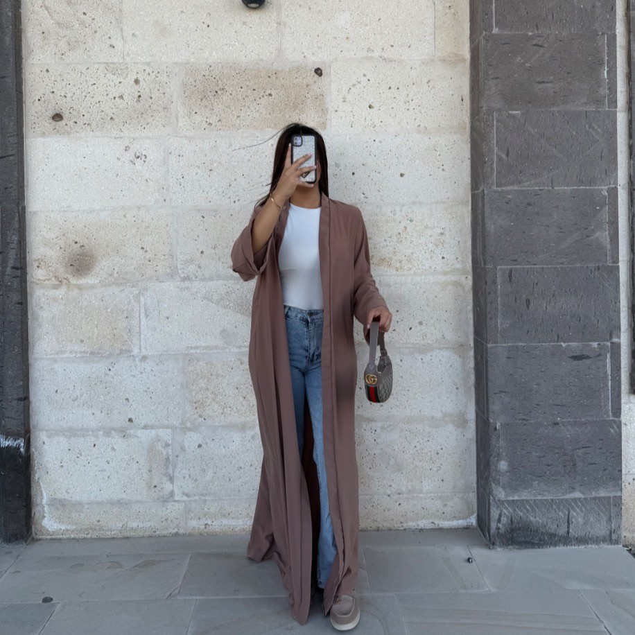 Basic abaya - Sütlü kahve
