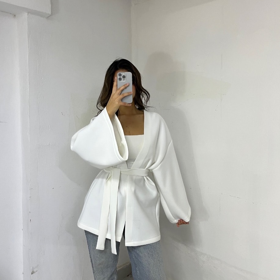 Basic kimono - Beyaz