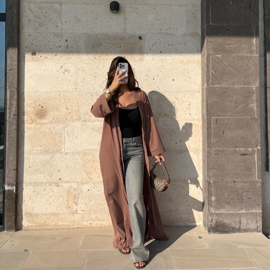 Basic abaya - Sütlü kahve