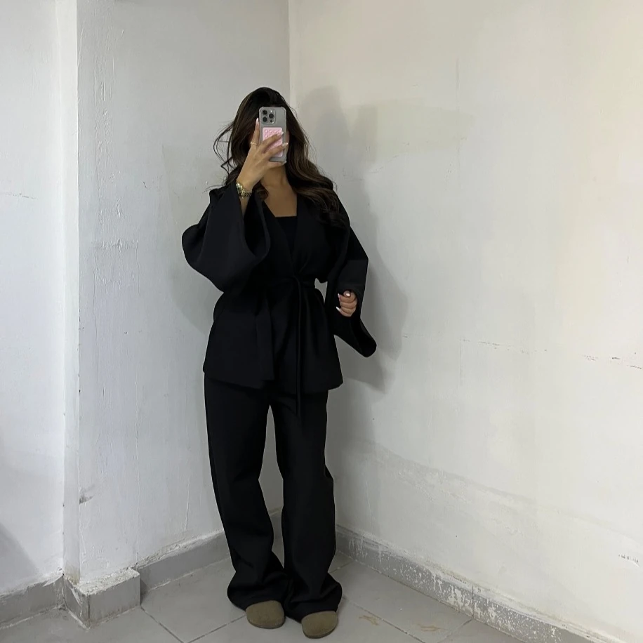 Basic kimono takım - Siyah