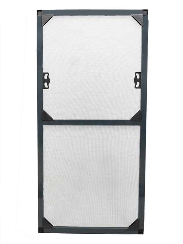 Sabit Sök Tak Papuçlu Pencere Sinekliği  (En: 0-70 cm. Boy: 0-130 cm) (Pabulçlu-Dıştan Takma) - Antrasit