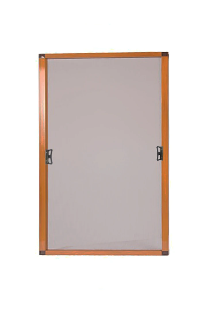 Sabit Sök Tak Papuçlu Pencere Sinekliği  (En: 0-70 cm. Boy: 0-130 cm) (Pabulçlu-Dıştan Takma) - Kahverengi