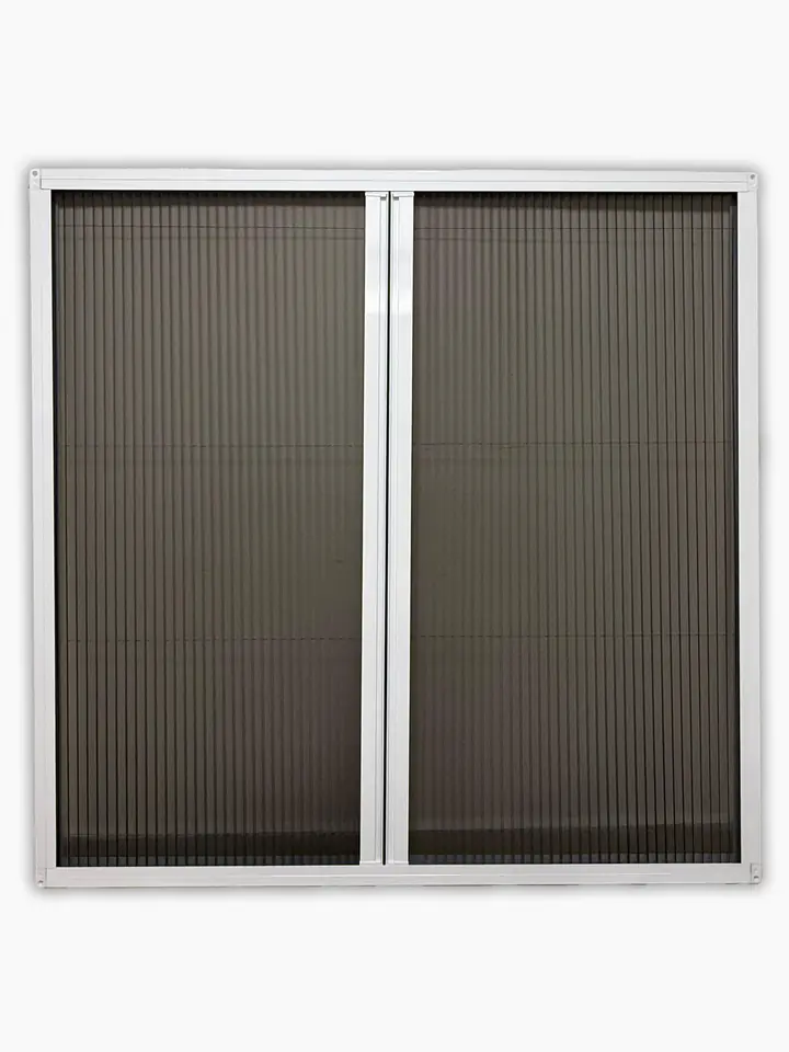 DOUBLE Akordeon Pileli Pilise Kapı Sineklik (MAX 200x240) - Beyaz