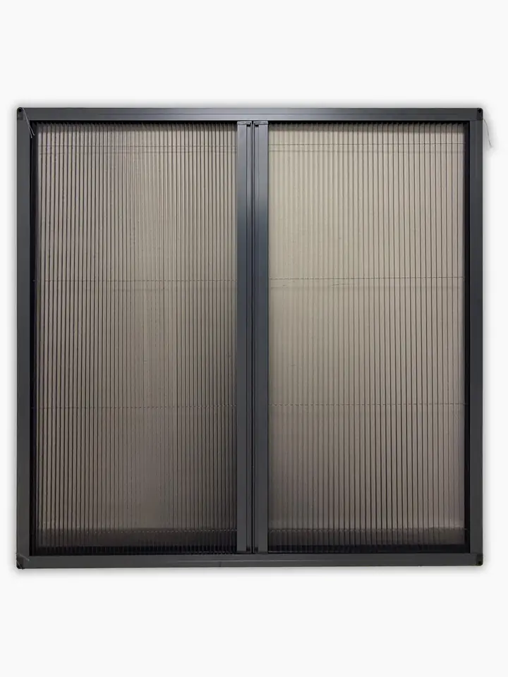 DOUBLE Akordeon Pileli Pilise Kapı Sineklik (MAX 200x240) - Antrasit