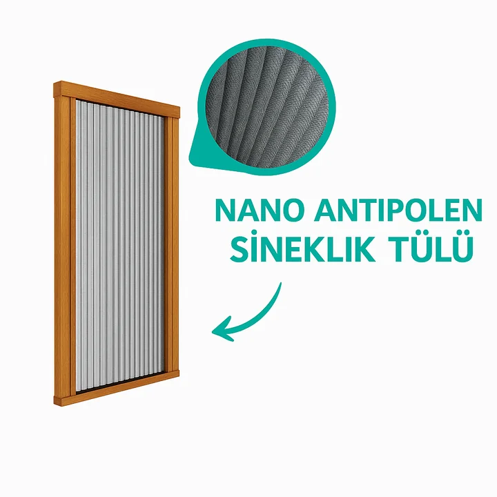 Anti-Polen akordeon Pencere Sinekliği (Max 70x130) - Altınmeşe